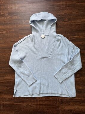 aerie Cozy Up Waffle Sweater Hoodie